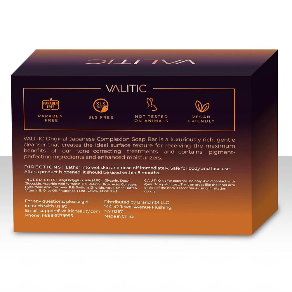Valitic Kojic Acid Turmeric Soap Bars